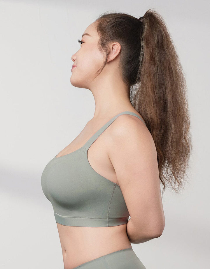 SMOOTH IT REextraSkin??? Adaptiv Plus Lightly Lined Bra Top Bra Her own words Gray Willow S (75A-B) 