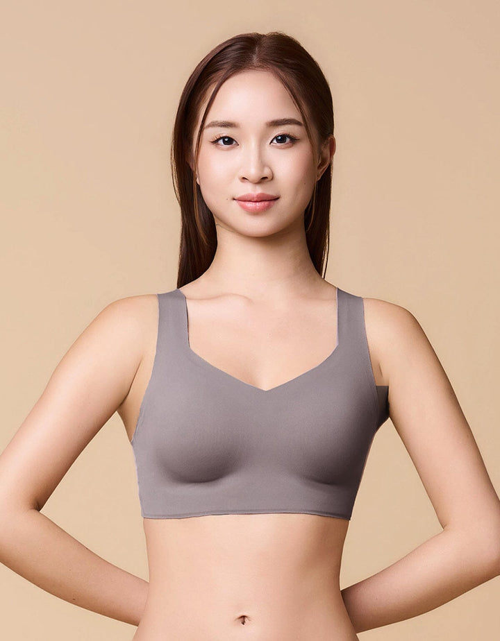 SOLUTION Max Free W-support Light Push Up Bra Top Bra Her own words 