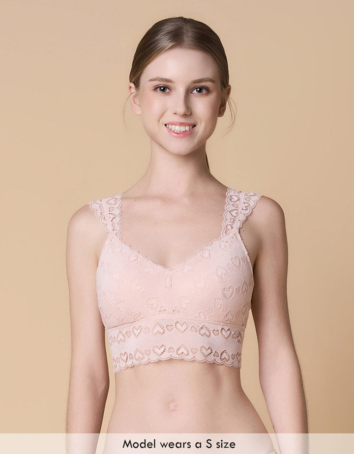 STYLIST Longline Triangle Lace Bra Top Bra Her own words 