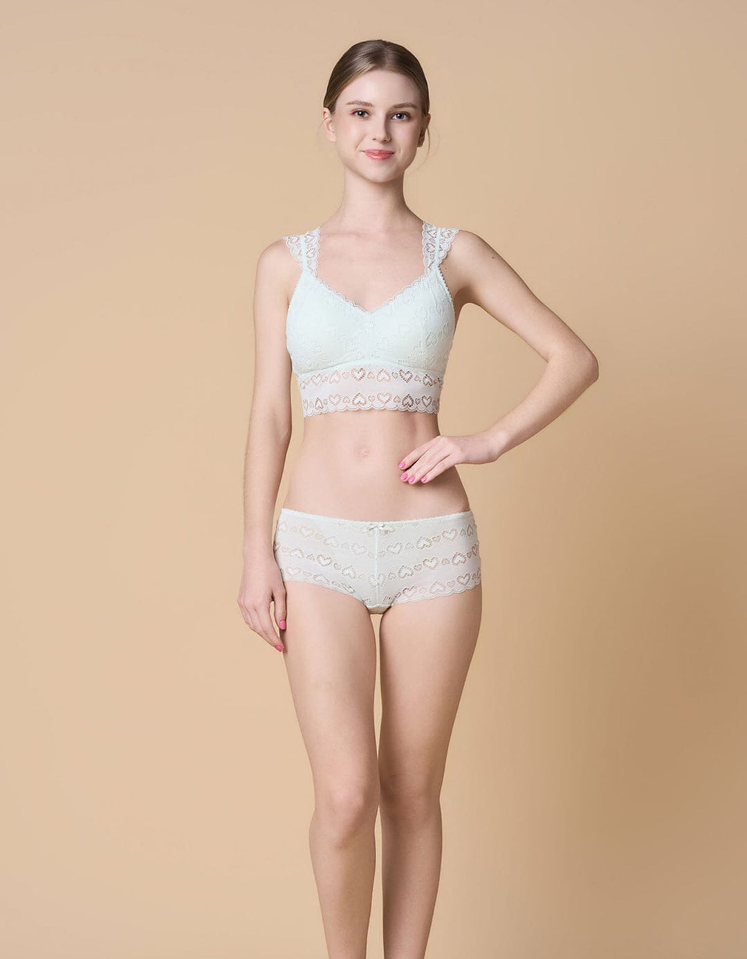 STYLIST Longline Triangle Lace Bra Top Bra Her own words 