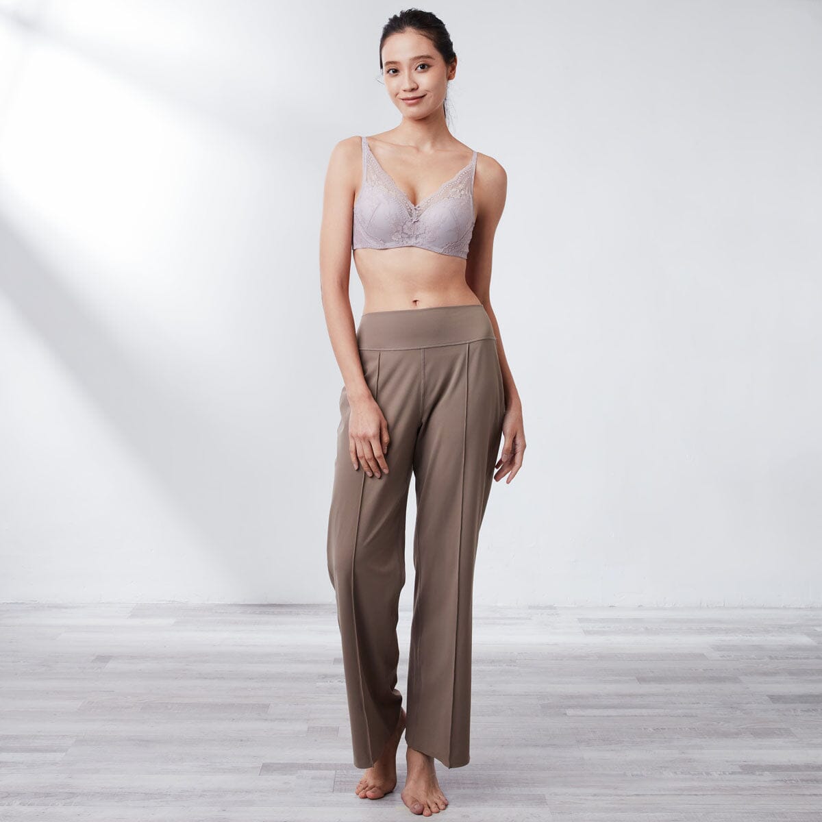 Sustainable REherbafoam™ Plunge Push Up Lace Bra Bra Her Own Words 