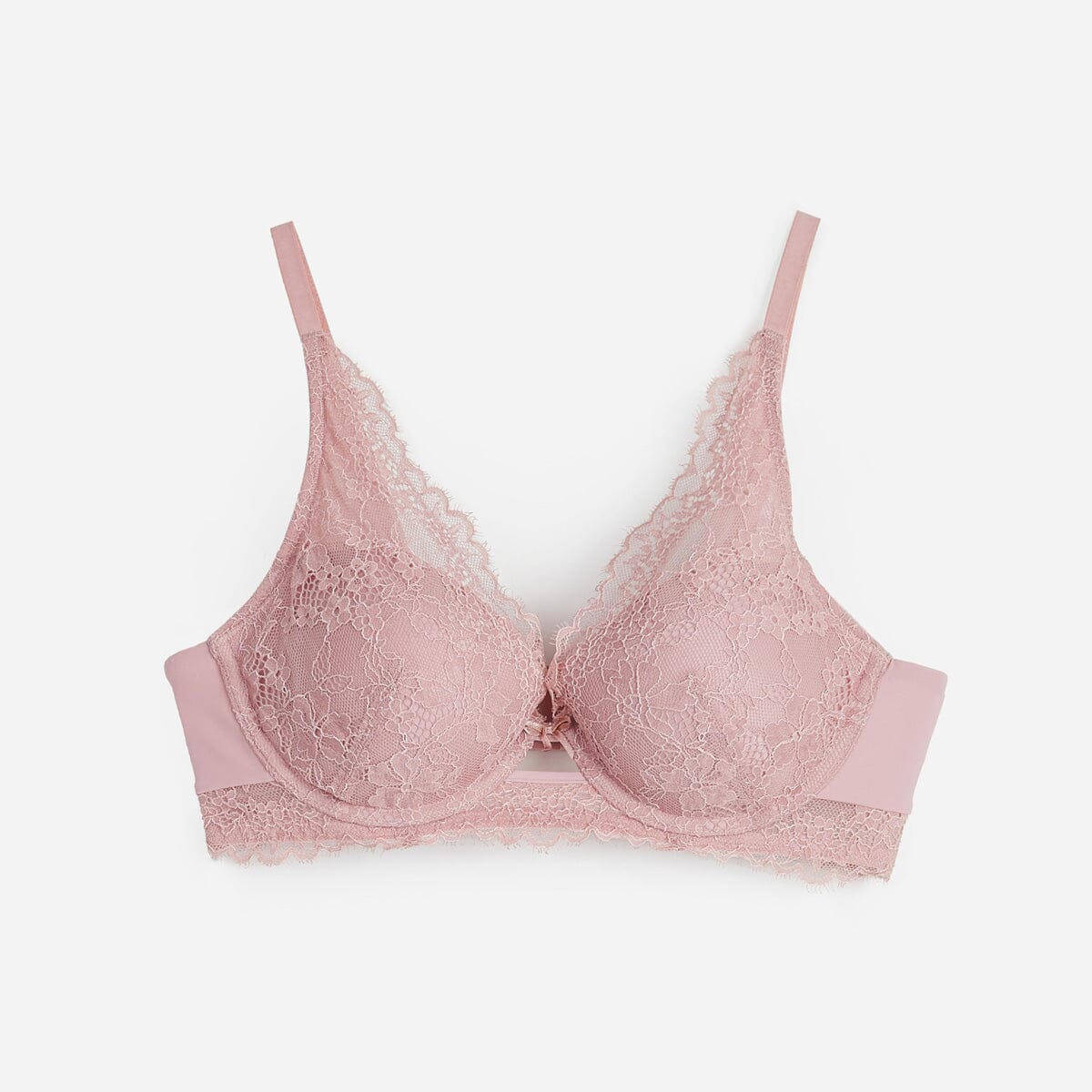 Sustainable REherbafoam™ Plunge Push Up Lace Bra Bra Her Own Words