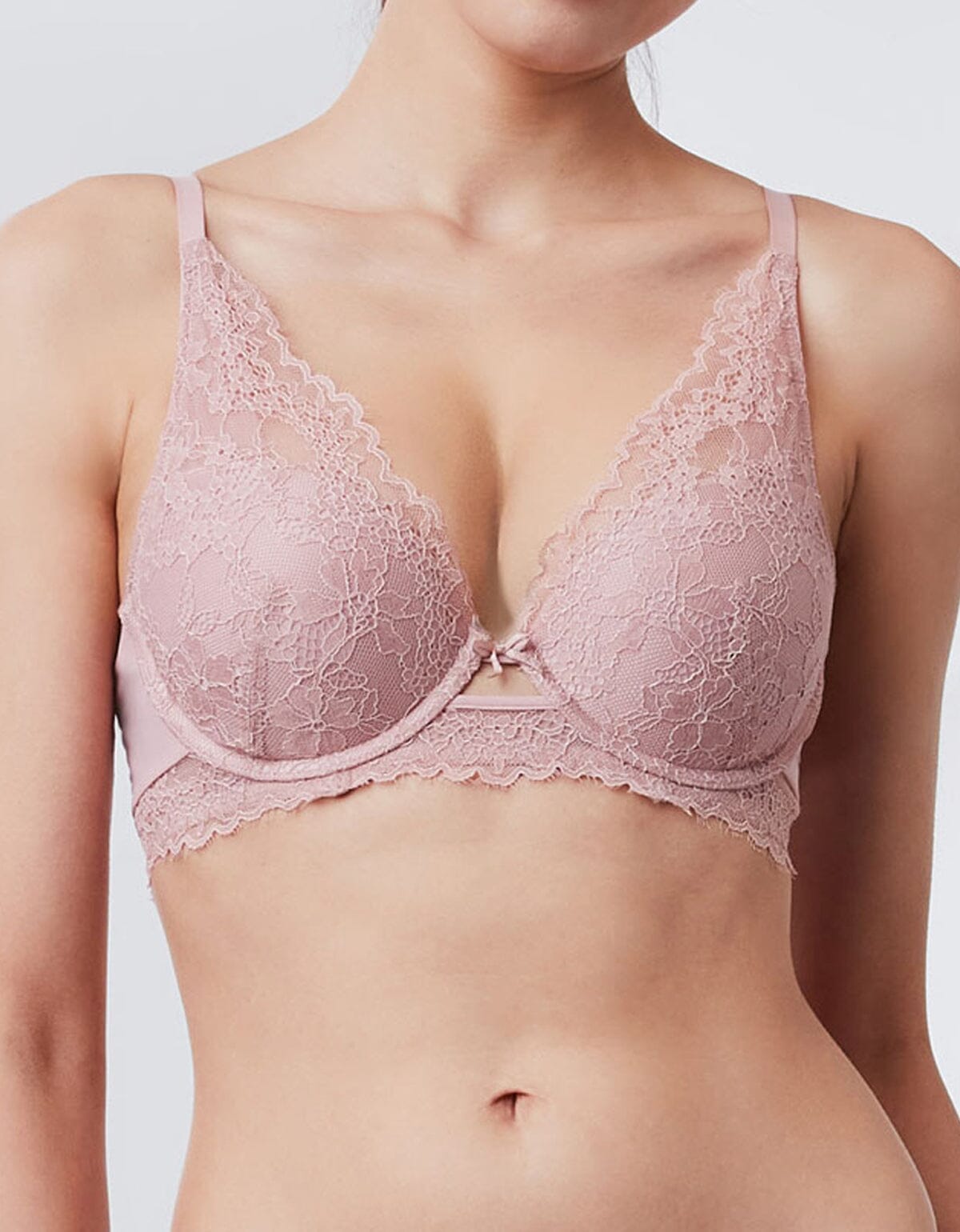 SUSTAINABLE REherbafoam™ Plunge Push Up Lace Bra Bra Her own words 