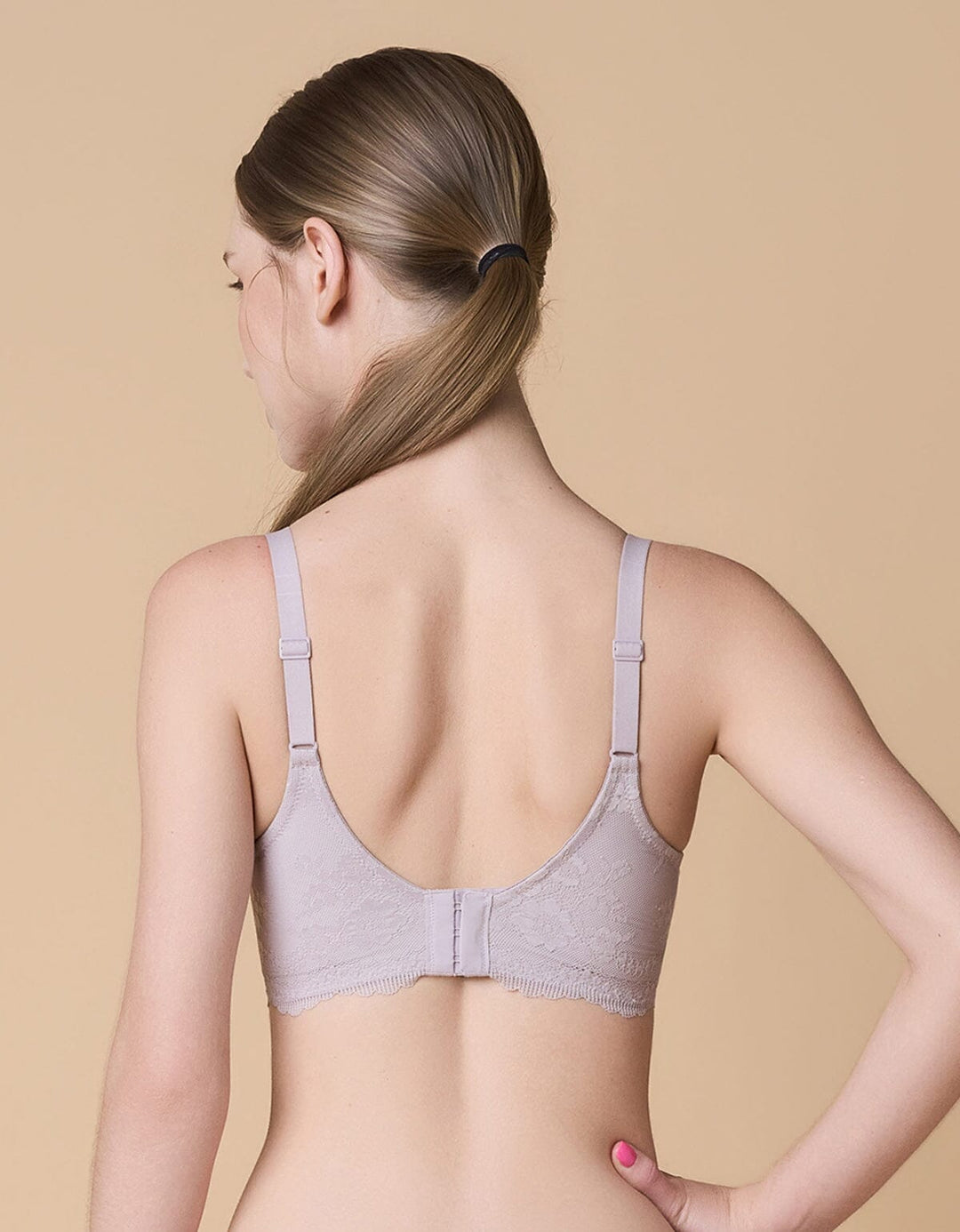 SUSTAINABLE W-Shape support Butterfly Push Up Lace Bra Bra Her own words 