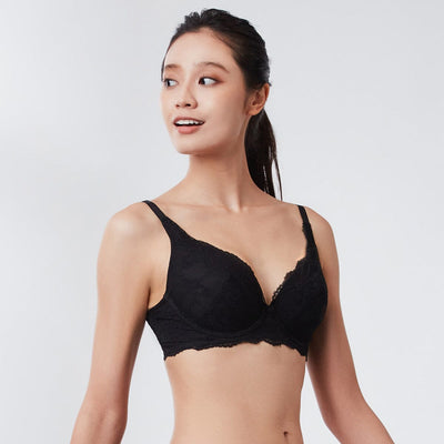 Sustainable REherbafoam™ Soft Touch Full Coverage Lightly Lined Lace Bra Bra Her Own Words 