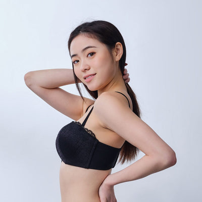 Sustainable REherbafoam™ Strapless Push Up Lace Bra Bra Her Own Words 