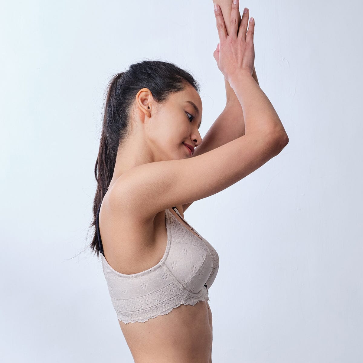 Sustainable REherbafoam™ Soft Touch Full Coverage Lightly Lined Lace Bra Bra Her own words 