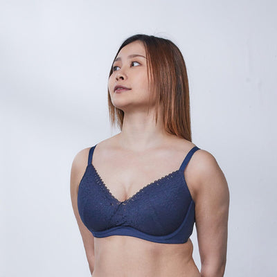 Solution Ti-Wire REmarshMallowPad™ W-Shape Support Lightly Lined Lace Bra Bra Shape Support Lightly Lined Lace Bra 