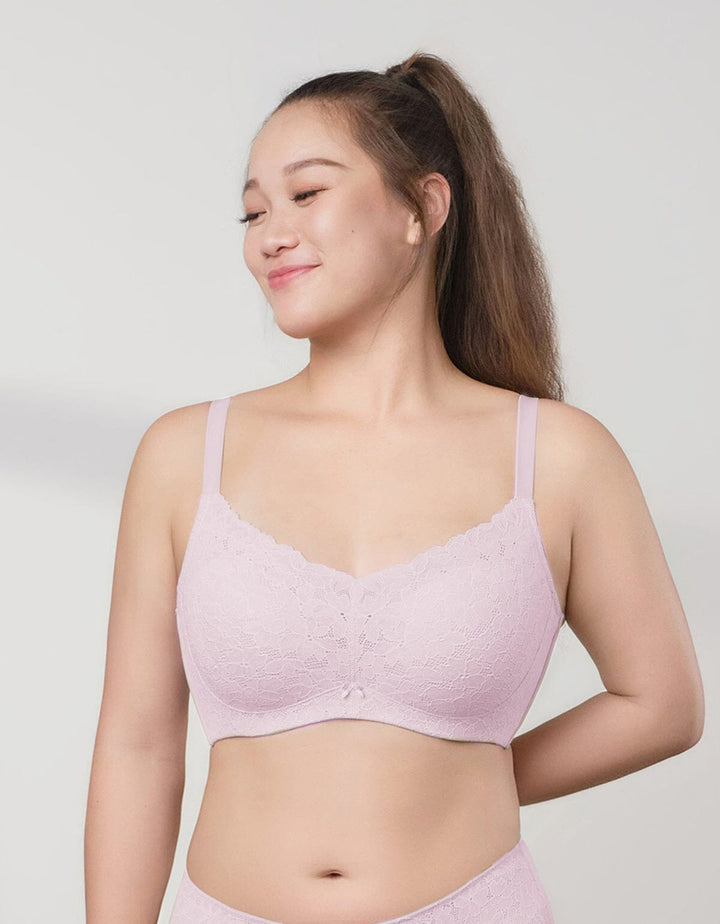 SMOOTH IT Plus Lightly Lined Lace Bra Bra Her own words 