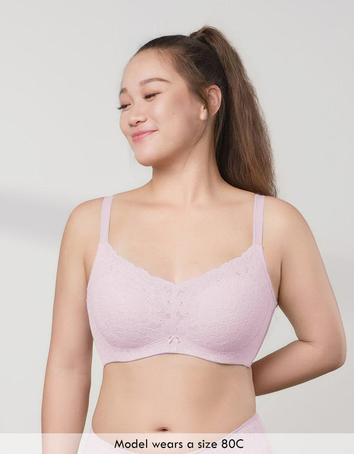 SMOOTH IT Plus Lightly Lined Lace Bra Bra Her own words 