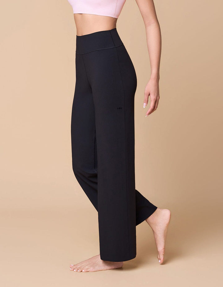 HOW-EFFORTLESS Mid Waist Straightleg Pants Leggings Her own words SPORTS 