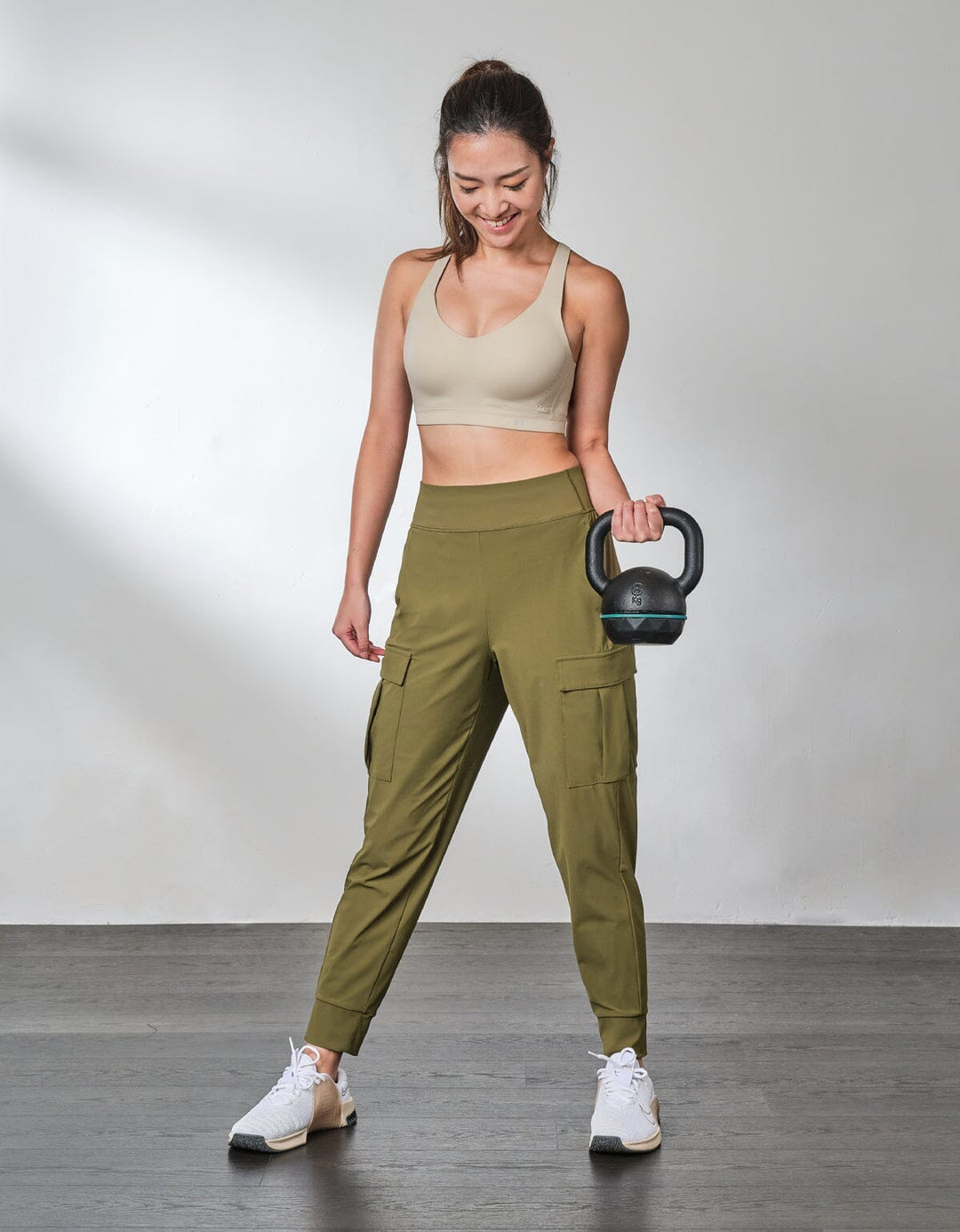 HOW-STAYDRY Mid Waist Full Length Quick Dry Cargo Jogger Jogger Her own words SPORTS 