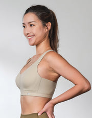 SPORTS MAX REherbafoam™ Zero Bounce High Impact Sports Bra Sports Bra Her own words SPORTS Wood Ash 70B