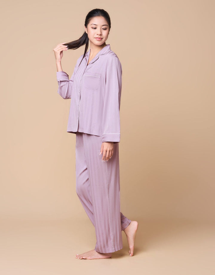 Jacquard Woven Satin Pajamas Set Homewear Her own words Iris S 