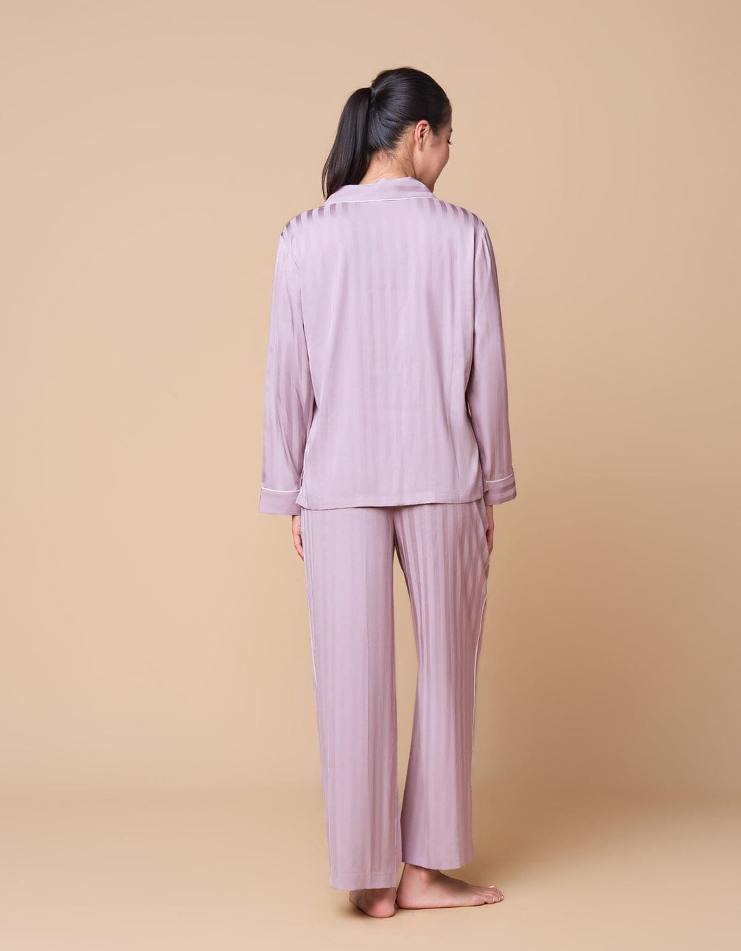 Jacquard Woven Satin Pajamas Set Homewear Her own words 