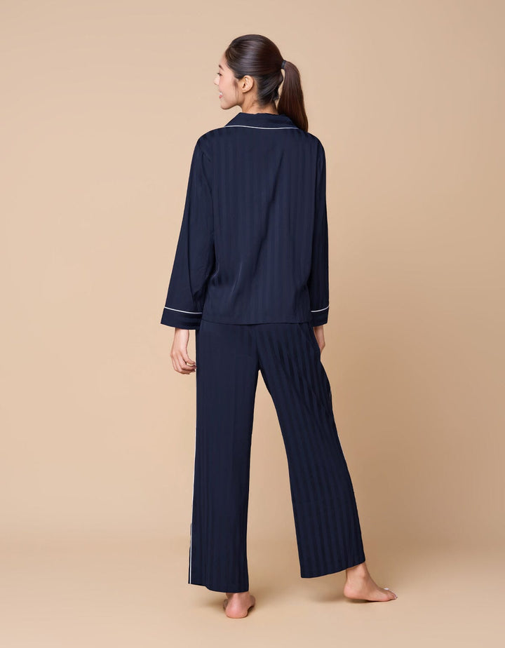 Jacquard Woven Satin Pajamas Set Homewear Her own words 