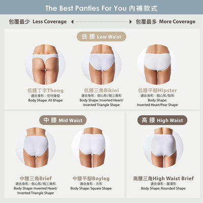 Breathable Rib fabric Brief Panty Panty Her own words 