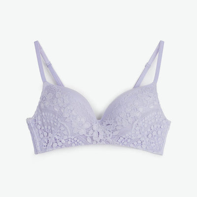 Stylist W-Shape Support Non Wired Push Up Bra Bra Her Own Words Languid Lavender 70A 