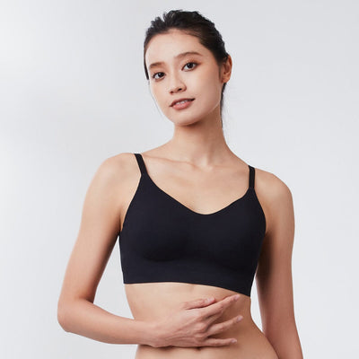 Sustainable REherbafoam™ & REextraSkin™ W-Shape Support Seamless Knit Bra Top Bra Her Own Words 