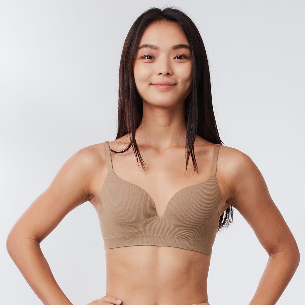 Sustainable REherbafoam™ & REextraSkin™ W-Shape Support Seamless Knit Lightly Lined Bra Bra Her Own Words 