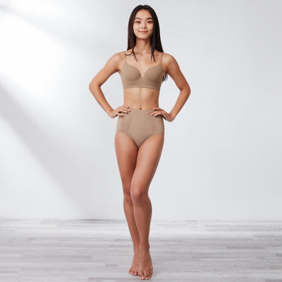Sustainable REherbafoam™ & REextraSkin™ W-Shape Support Seamless Knit Lightly Lined Bra Bra Her Own Words 