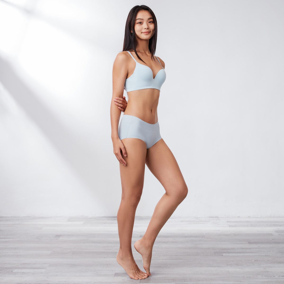 Sustainable REherbafoam™ & REextraSkin™ W-Shape Support Seamless Knit Lightly Lined Bra Bra Her Own Words 