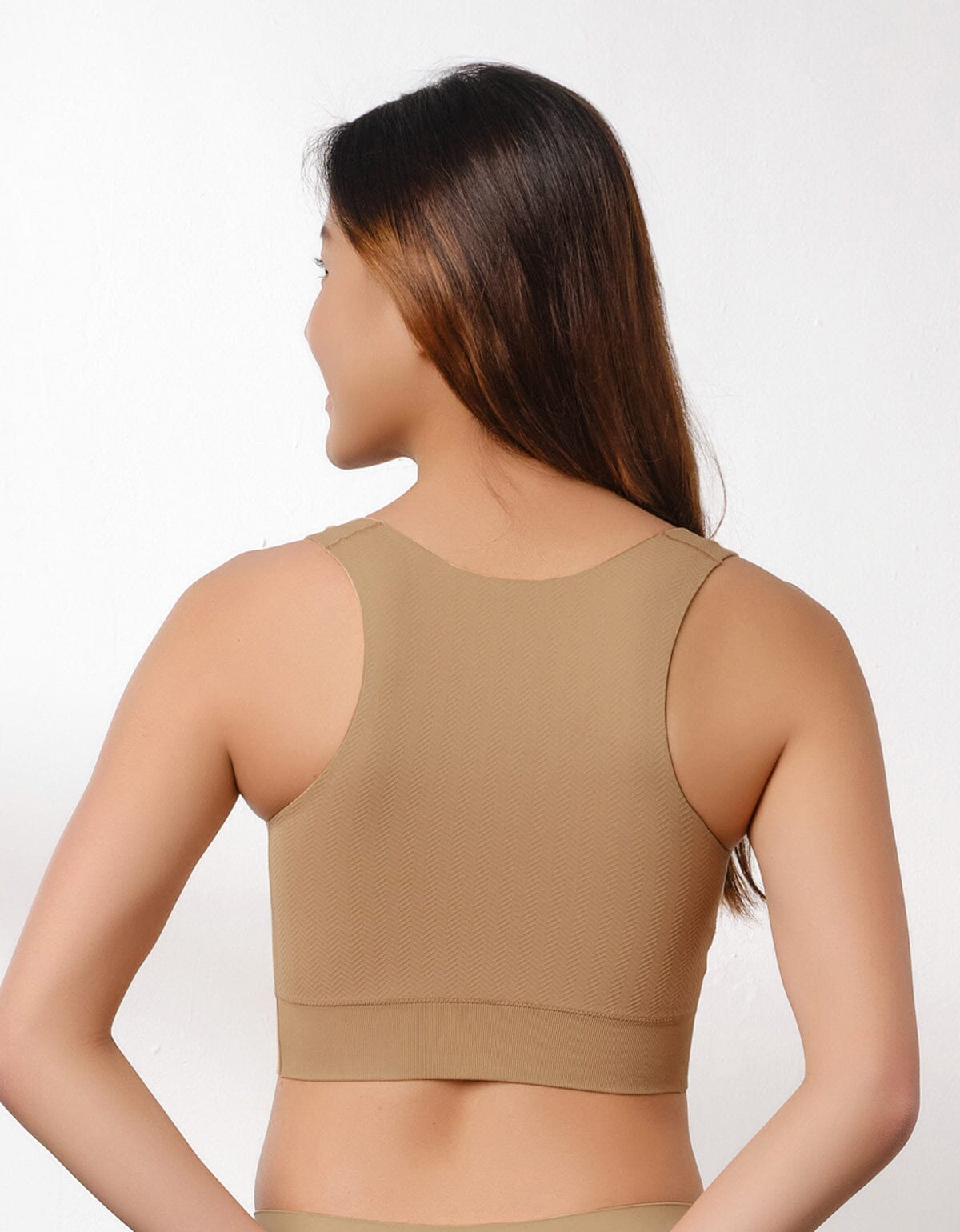 INVISIBLE W-Shape Longline Bra Top | Sustainable Stability for