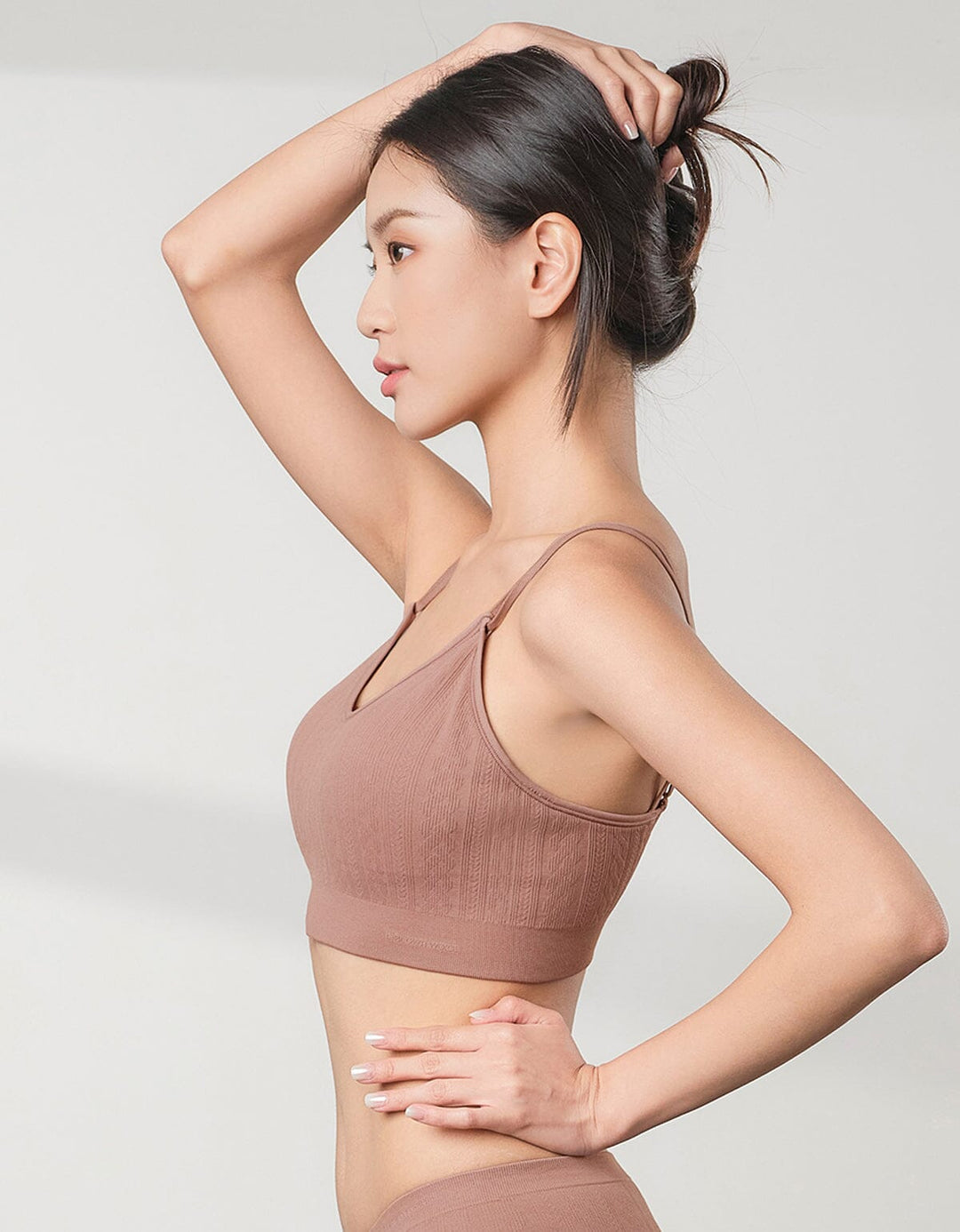 INVISIBLE Seamless Knit Triangle Bra Top Bra Her own words 