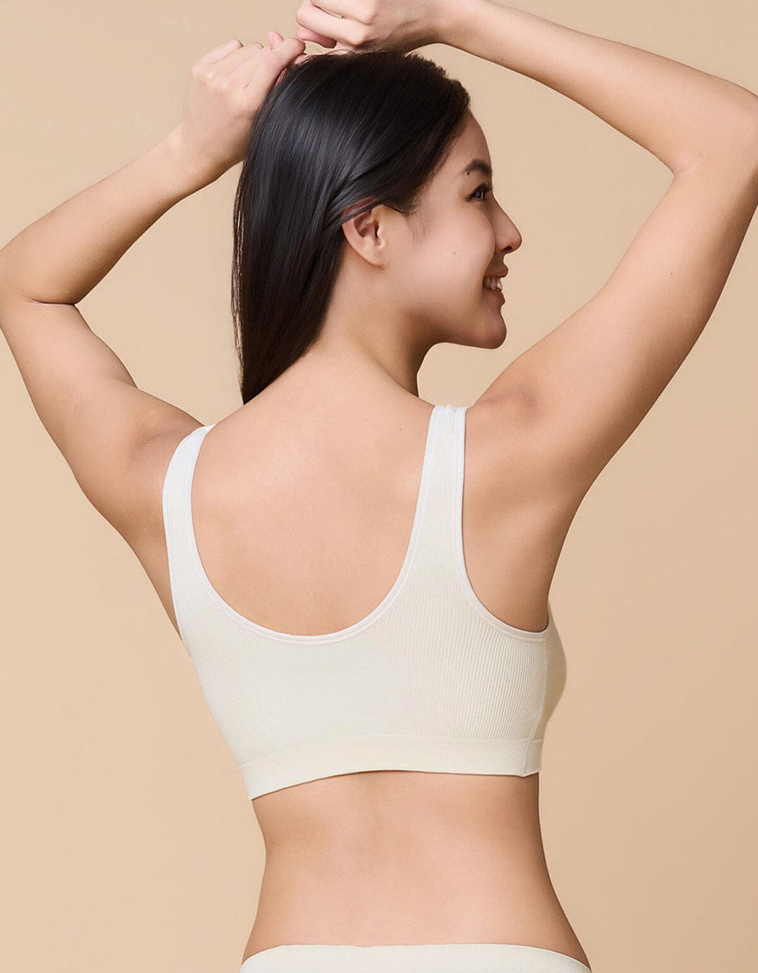 INVISIBLE Knit Rib Light Push Up Non Wired Bra Top Bra Her own words 