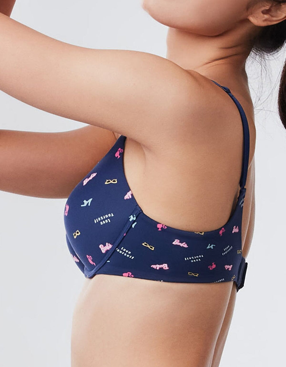 Barbie??? x Her own words SIGNATURE Soft Touch Lightly Lined Bra Bra Her own words Barbie Print 70B 