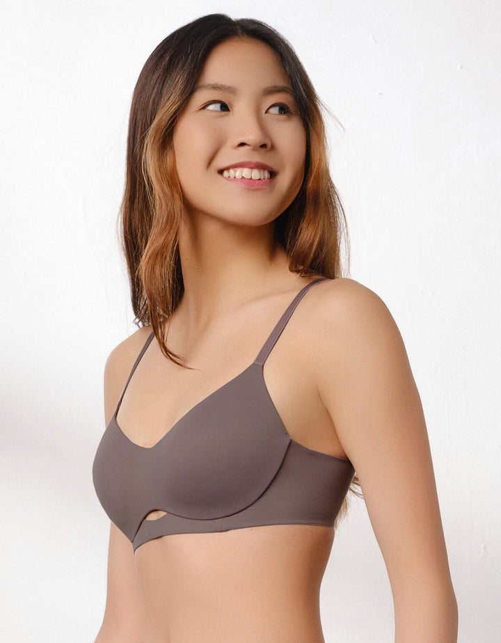 Signature REwickMax??? Non Wired Lightly Lined Bra Bra Her own words Elephant Grey 70B 