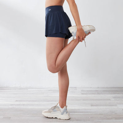 (SS23 1Aug upload) High-Waist Float UV Protection Running Shorts With Inner Liner Shorts Her own words SPORTS Blue Nights S 