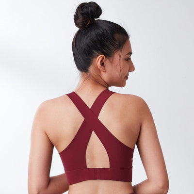Free Me V-Neck Medium Impact Sports Bra Sports Bra Her own words SPORTS 