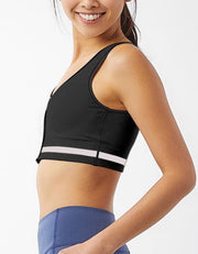 REextraSkin™ Medium Impact Knit Zip Front Sports Bra Sports Bra Her own words SPORTS