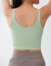 REextraSkin™ UV Protection Low Impact Longline Sports Bra Low Impact Her own words SPORTS Aqua Gray x Frost Gray XS (70A-B) 