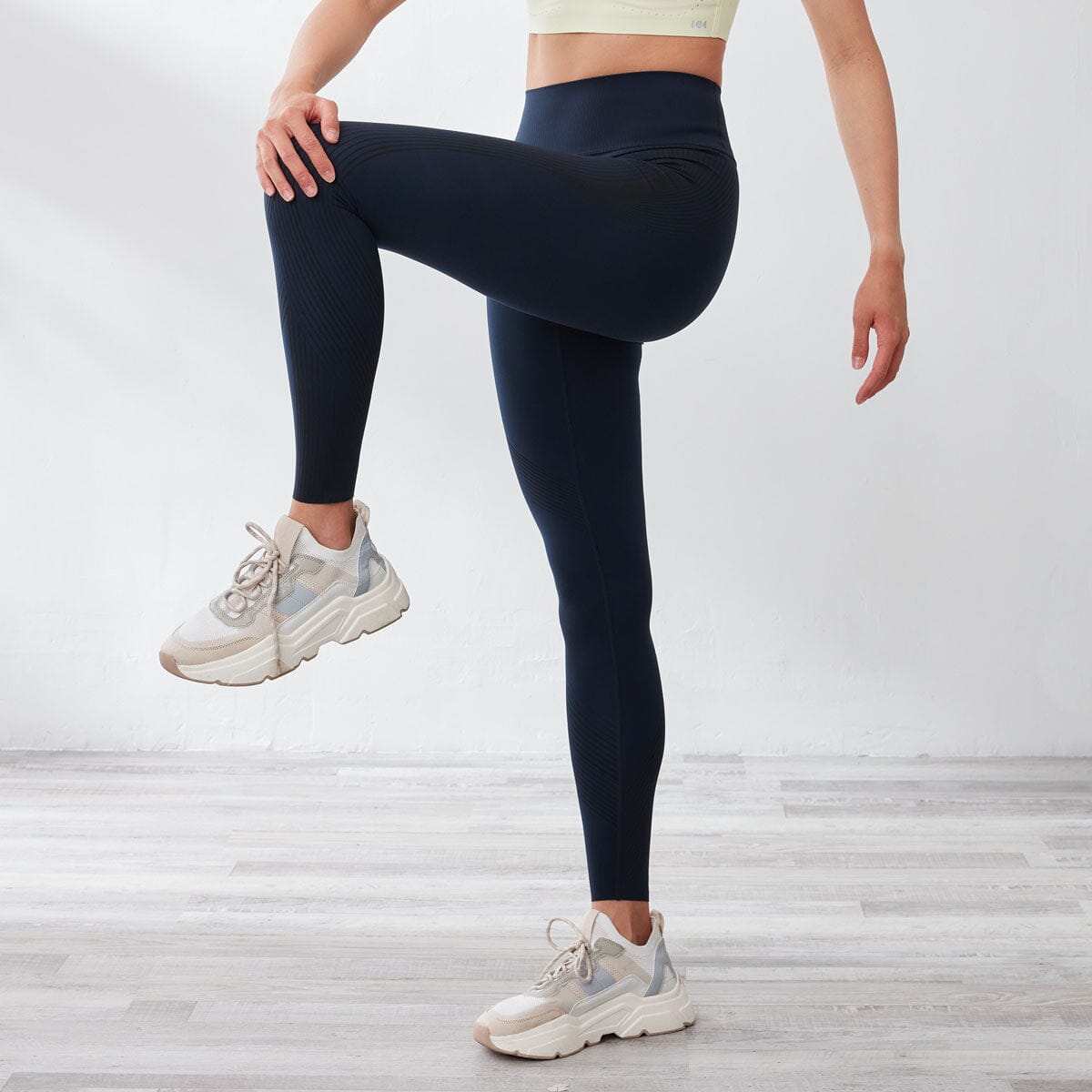 Mid-Waist Float REsiltech™ waistband UV Protection Full length Sports leggings Leggings Her own words SPORTS 