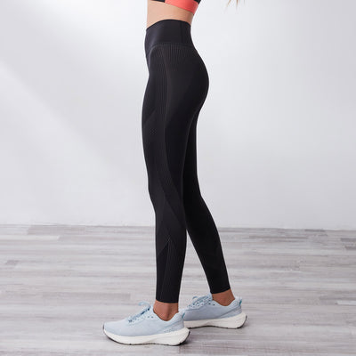 Mid-Waist Float REsiltech™ waistband UV Protection Full length Sports leggings Leggings Her own words SPORTS Black S 