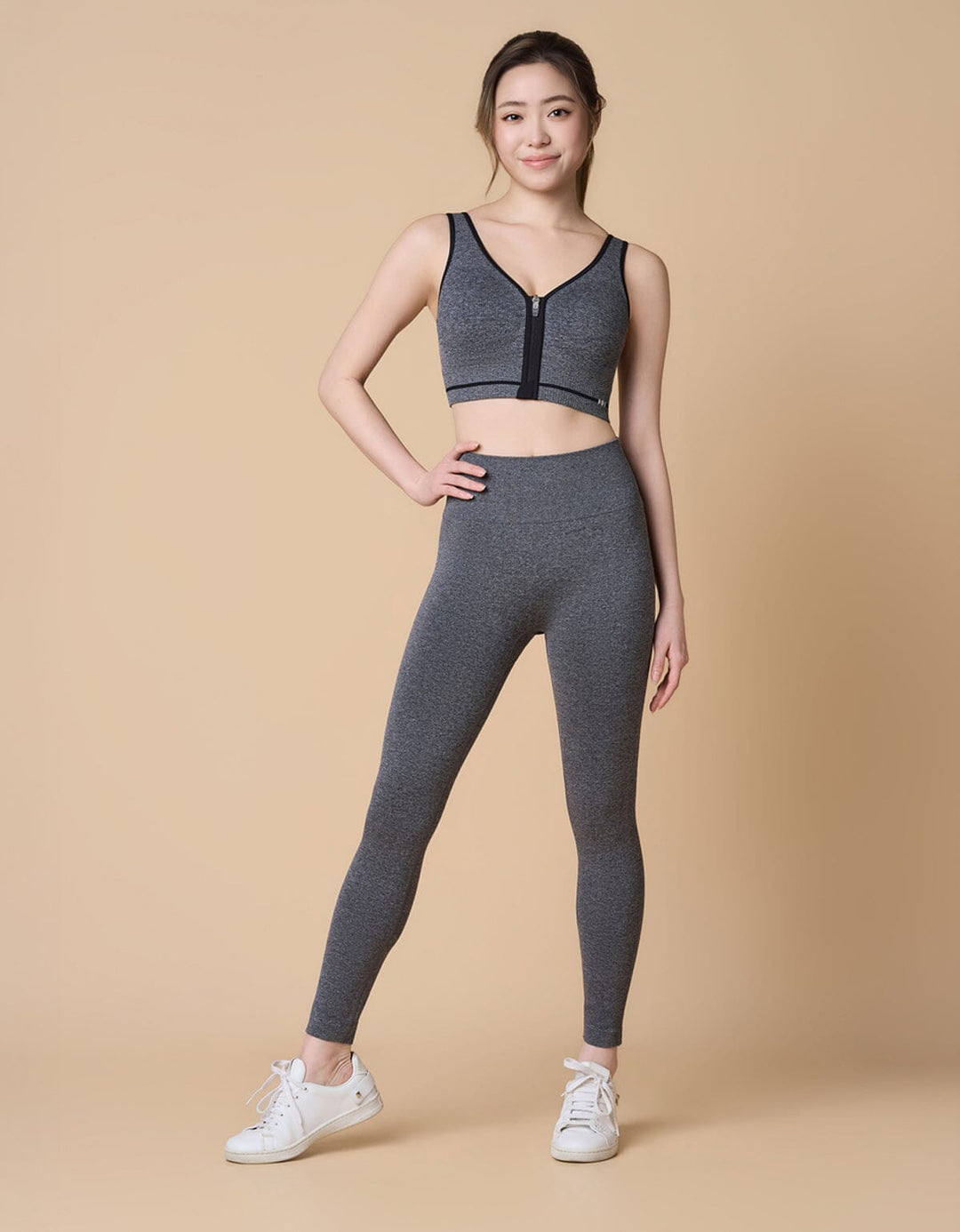 Knit High Waist Cropped Petite Sports Leggings Leggings Her own words SPORTS 