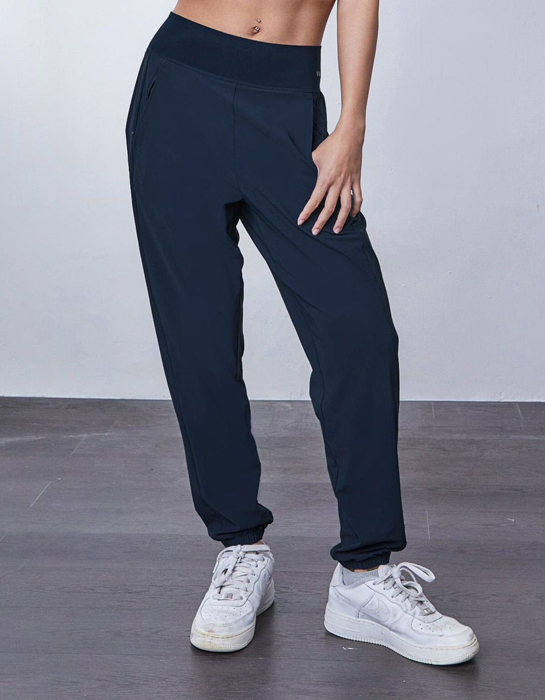 HOW-STAYDRY Medium Waist Cool Touch Ankle Jogger Jogger Her own words SPORTS 