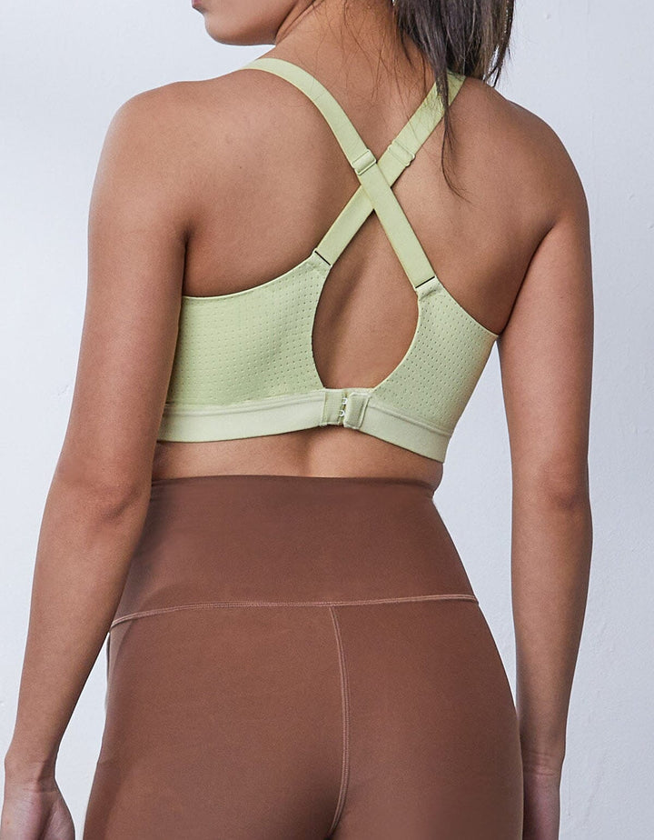 AQUA Medium Impact Sports Bra Medium Impact Her own words SPORTS Shadow Lime 70B 