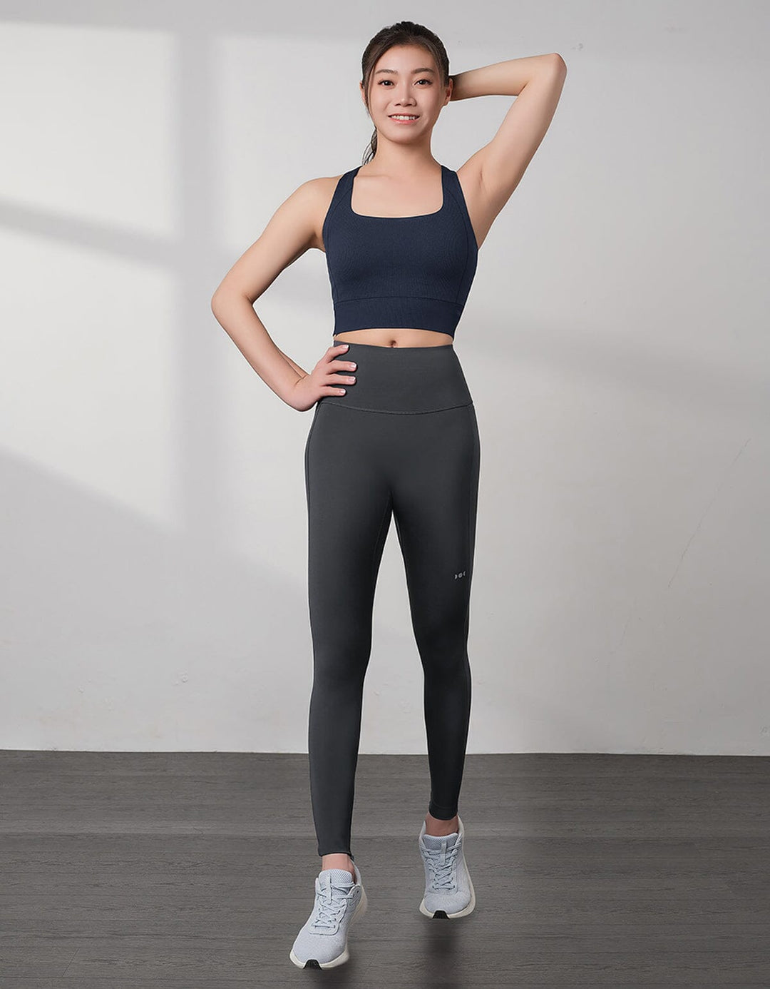 Seamless Knit REextraSkin™ & REherbafoam™ Ribed Square Neck Medium Impact Longline Sports Bra Medium Impact Her own words SPORTS 