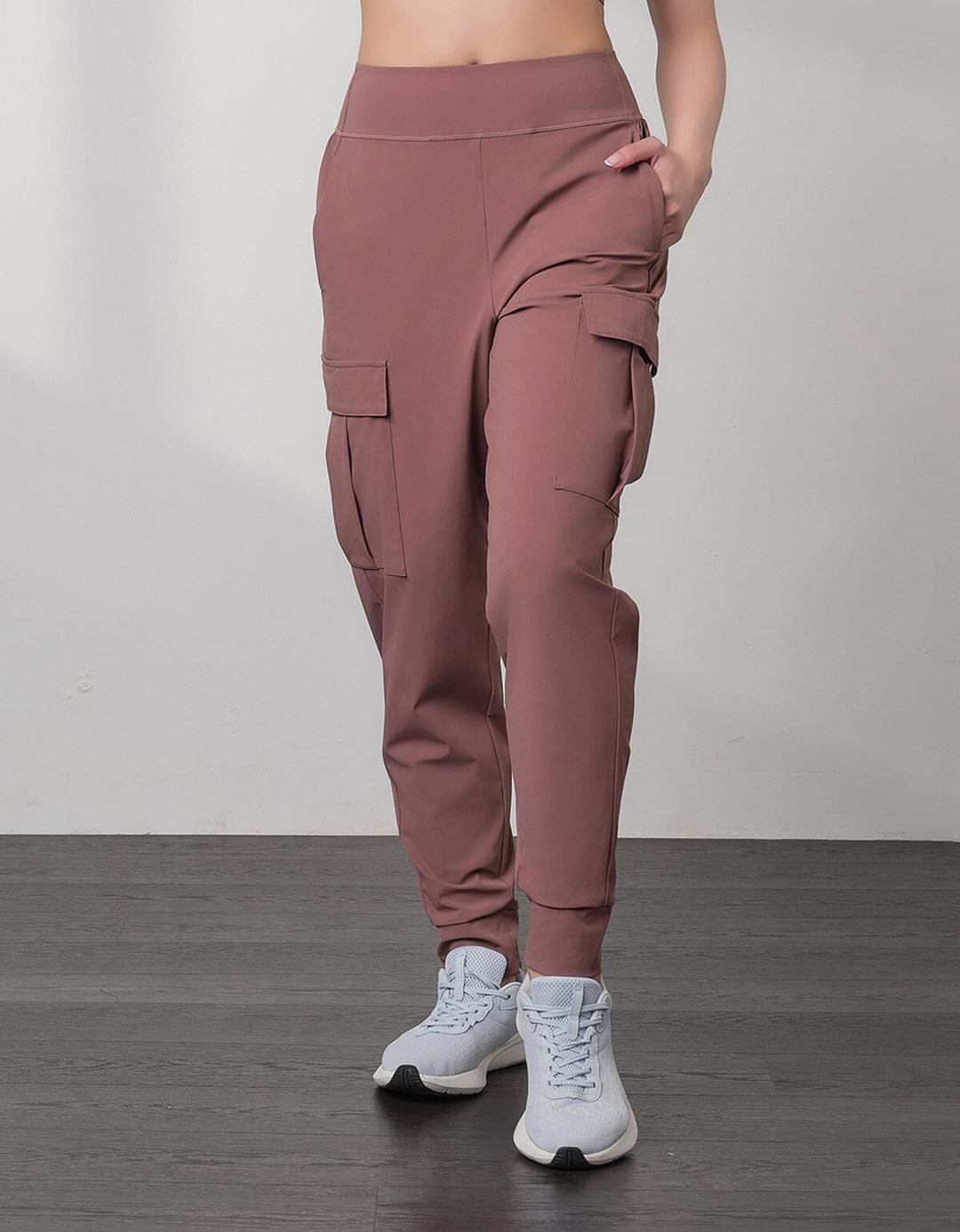 HOW-STAYDRY Mid Waist Full Length Quick Dry Cargo Jogger Jogger Her own words SPORTS 