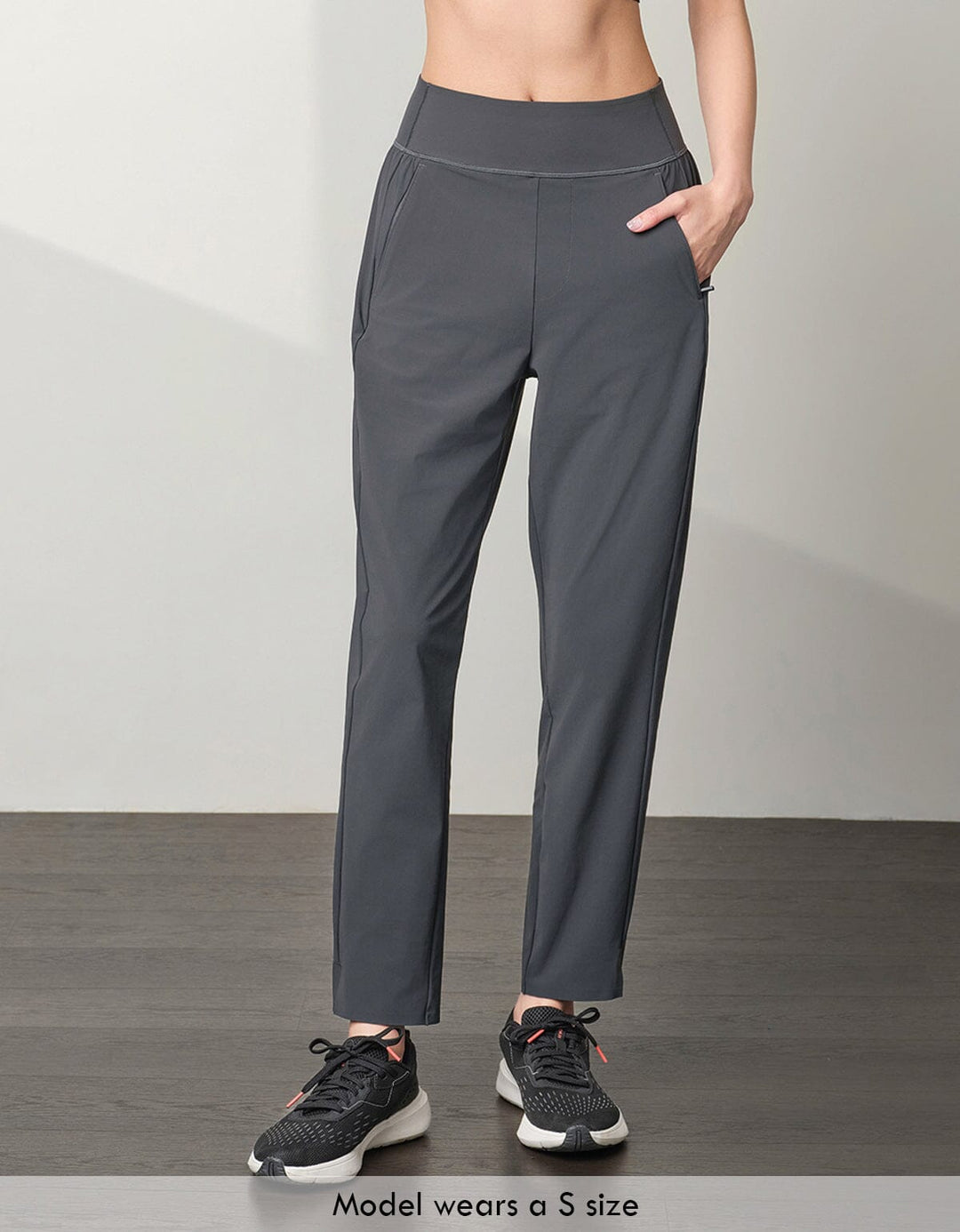 HOW-STAYDRY Medium Waist UV Protection Cool Touch Ankle Jogger Leggings Her own words SPORTS 