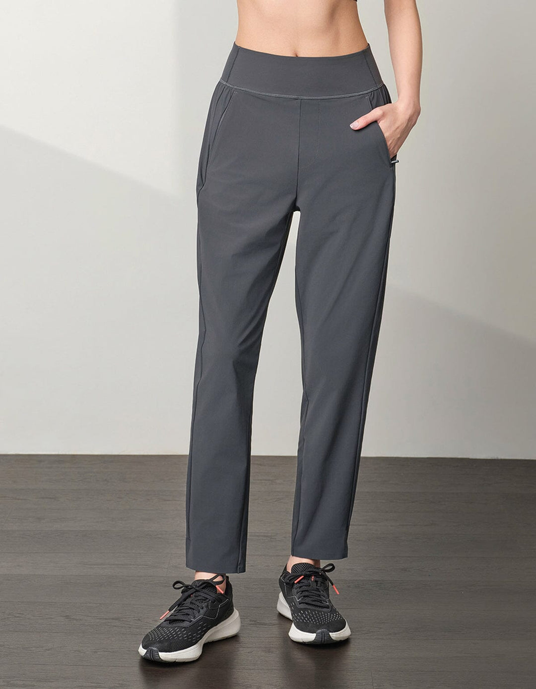 HOW-STAYDRY Medium Waist UV Protection Cool Touch Ankle Jogger Leggings Her own words SPORTS 