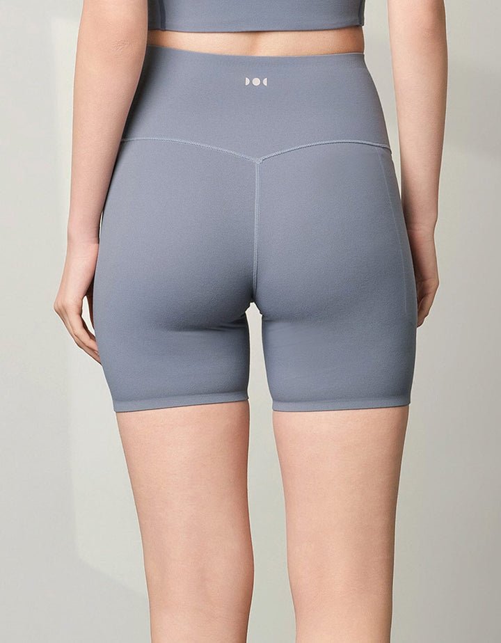 HOW-EFFORTLESS High Waist UV Protection Biker 6" Shorts Shorts Her own words SPORTS Folkstone Grey S 