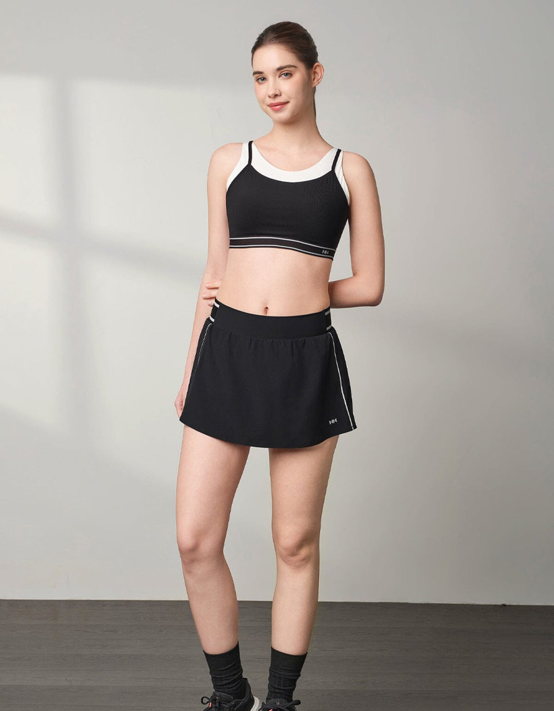 (No photo / out of Stock) WOVEN Mid Waist Tennis Skirt Skirt Her own words SPORTS 