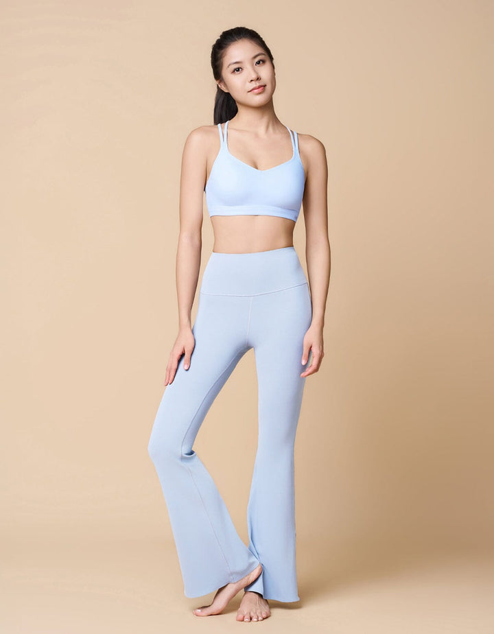 HOW-EFFORTLESS High Waist Kick Flare Full Length Leggings Flare Her own words SPORTS 