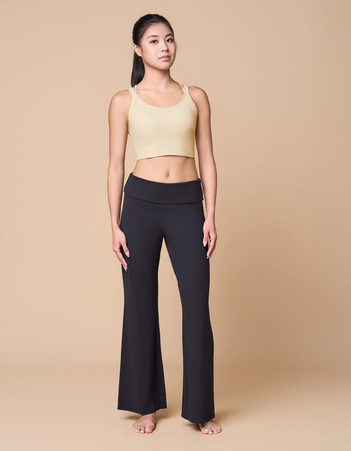 Ribbed Strappy Medium Impact Longline Sports Bra Sports Bra Her own words SPORTS 