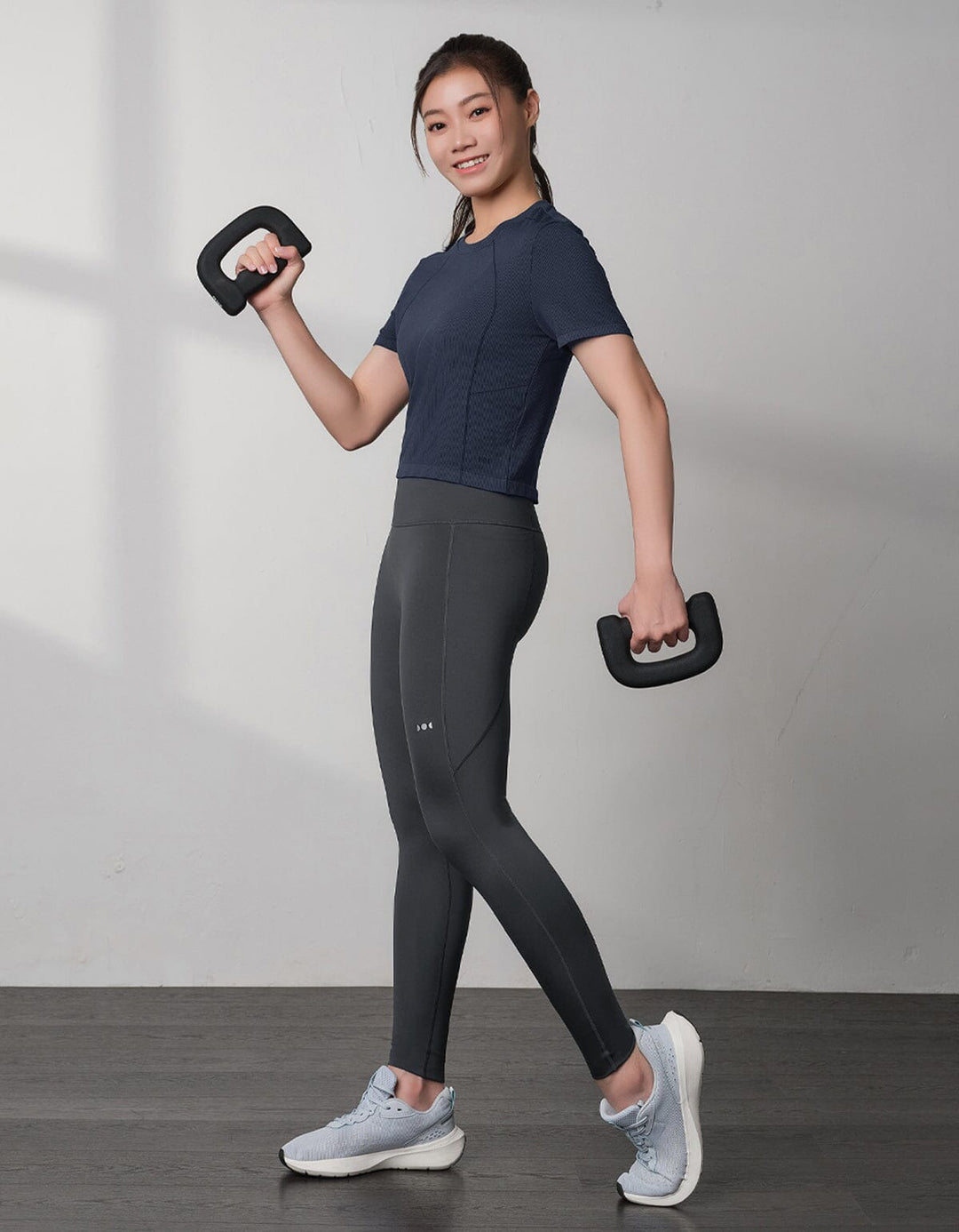 Seamless Knit Ribbed Slim Fit Crop Short Sleeve Crop Top Her own words SPORTS 