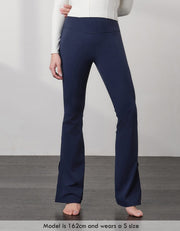 HOW-EFFORTLESS High Waist Full Length Kick Flare Flare Her own words SPORTS